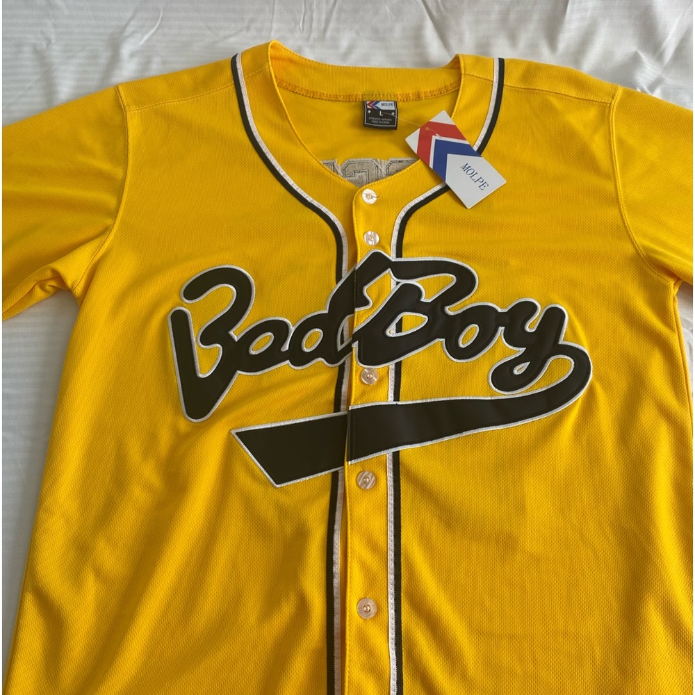 Biggie baseball jersey,gold and black